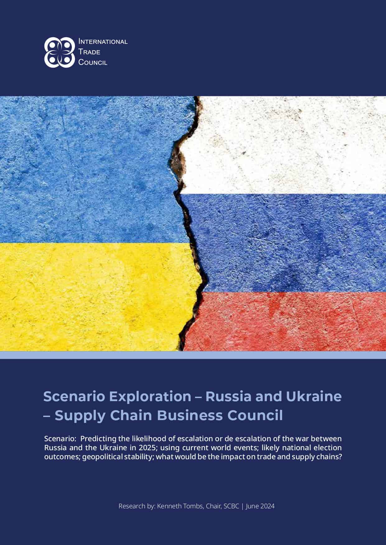 Scenario Analysis for the ongoing war in Ukraine in 2025- cover