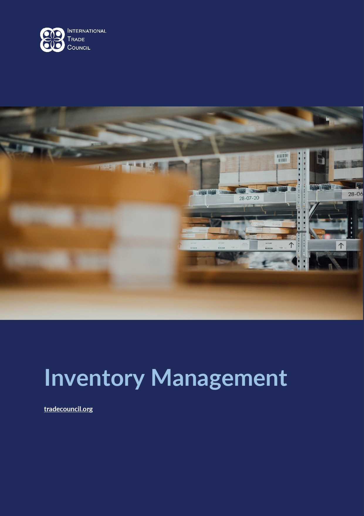 Inventory Management from the International Trade Council your international chamber of commerce.
