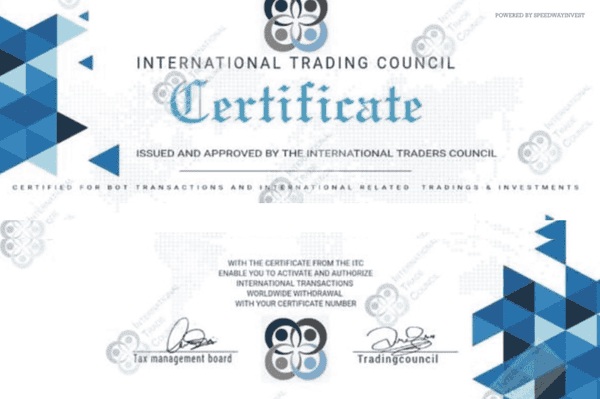 Fraudulent "Membership" Certificates Issued by Speedway Invest - A Warning from the International Trade Council