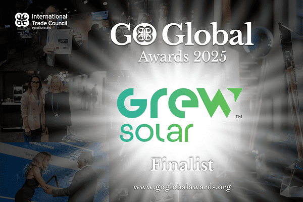 Grew Energy Private Limited Named Finalist for Solar Energy Manufacturer of the Year at Go Global Awards