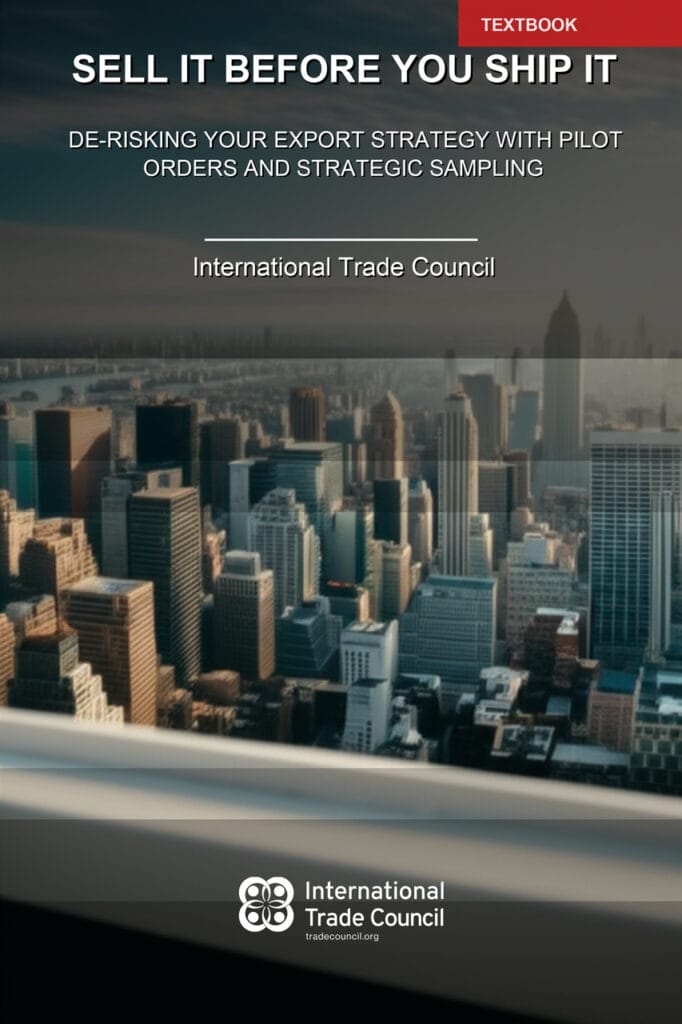 Sell It Before You Ship It – De-Risking Your Export Strategy with Pilot Orders and Strategic Sampling By International Trade Council